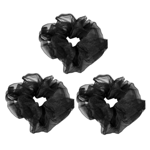 Gogogmee 3 Stück Teiliges Haargummi Elastische Kleine Pferdeschwanzhalter für Damen und Mädchen Retro Haarbänder in Schwarz Vielseitig für Dünnes und Dickes Haar Langlebig und Komfortabel von Gogogmee