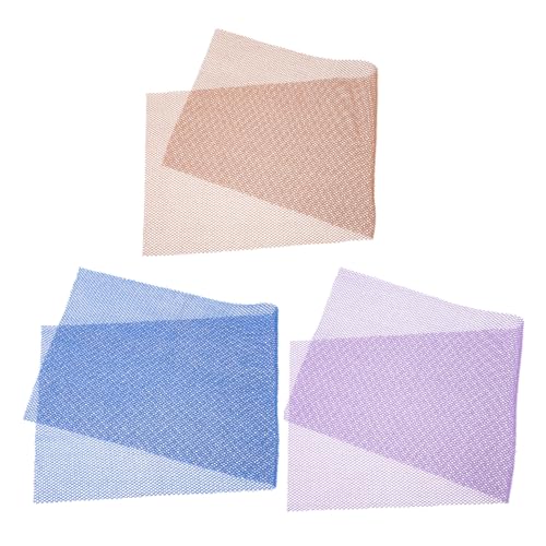 Gogogmee 3 Stück Teiliges Langes Peeling Badetuch Rückenpeeling mit Weicher Struktur zur Gründlichen Hautreinigung Fördert Blutzirkulation für Ganzkörper und Salonanwendung von Gogogmee