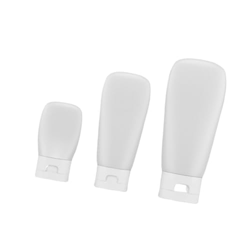 Gogogmee 3 Stück Teiliges PE Reise Auslaufsicheren Quetschflaschen Cremebehälter Tragbare Kosmetik Nachfüllflaschen für Handcreme Flüssigkeiten von Gogogmee
