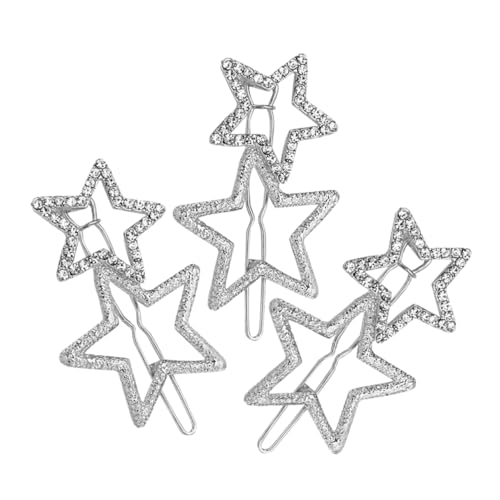 Gogogmee 3 Stück Teiliges Stern Haarspangen mit Funkelnden Strasssteinen Dekorative Haarklammern für Frauen und Mädchen Glitzernde Haarschmuck Accessoires Langlebig und Modisch von Gogogmee
