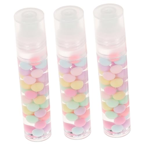 Gogogmee 3 Stück Teiliges Transparent Farblos mit Pflegender Feuchtigkeitsformel Portables Hautfreundliches Lippenöl für Frauen zur Effektiven Lippenpflege und Verbesserung Trockener von Gogogmee