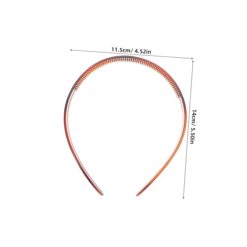 Gogogmee 3 Stück U förmige Stirnbänder für Frauen Rutschfeste Haarbänder mit Zähnen Hohe Elastizität Langlebig für Sport Büro Yoga und Alltag in Schwarz Dunkelbraun und Hellbraun von Gogogmee