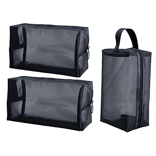 Gogogmee 3stücke Teiliges Tragbare Kosmetiktaschen Netz-Make-up Organizer Für Schule Und Und Langlebig Elegantem Gogogmee 3stücke Teiliges Tragbare Kosmetiktaschen Netz-Make-up Organizer Für Schule Und Und Langlebig Elegantem von Gogogmee