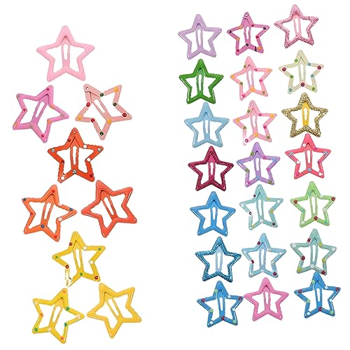 Gogogmee 35stücke Druckknopf-haarspangen Für Mädchen Stern-haarspange Kawaii Haar-accessoires Dekorativer Haarschmuck Für Junge Mädchen von Gogogmee