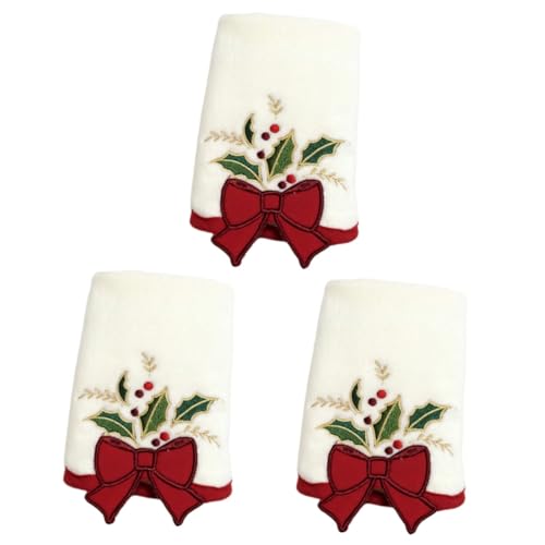 Gogogmee 3St Baumwollhandtuch embroidery weihnachtsgeschenke weihnachten wichtelgeschenk hand tuecher tuchel Urlaubsbadetuch Gesichtswaschlappen handtücher Gesichtstuch Gesichts-Schnitttuch von Gogogmee