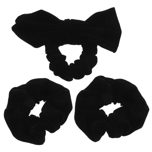 Gogogmee 3stücke Haarband Mit Schleife Haargummis Für Mädchen Haarschmuck Mit Perlen Pferdeschwanzhalter Haarringe Mit Schleife Haarbänder Mit Haargummis Mit Modisches Gute Elastizität von Gogogmee