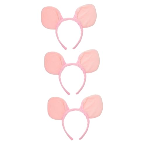 Gogogmee 3-teiliges Vielseitiges Damen-stirnband Mit Tierohren Schweineohren-stirnband Für Cosplay Halloween-events von Gogogmee