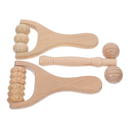 Gogogmee 3stücke Holztherapie Gesichtsroller Massagewerkzeuge Für Gesicht Und Hals Hautpflege Tool Wiederverwendbar Einfache Anwendung Mit Verschiedenen Formen Für Frauen von Gogogmee