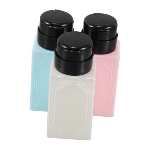 Gogogmee 3stücke Nagellackentferner-flasche Druckpumpe Alkoholspender Leere Make-up-entferner-behälter Für Nagellack Und Werkzeugreinigung von Gogogmee