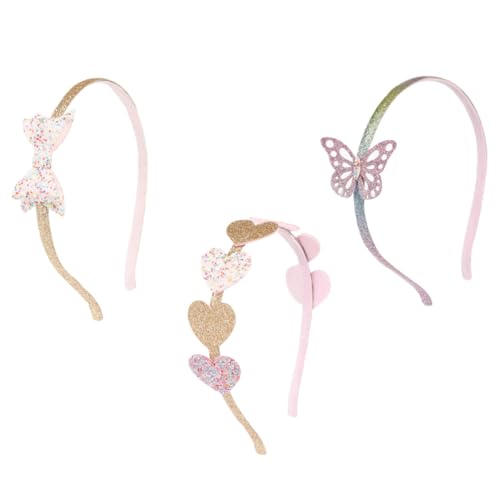 Gogogmee 3stücke Süße Haarreif Für Mädchen Entzückende Herz Haarreif Mit Pailletten Party Kopfschmuck Kreative Foto Requisiten Schöne Farben Und Glänzende Effekte von Gogogmee