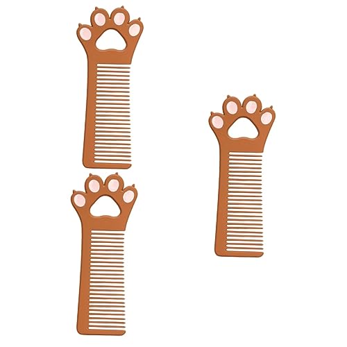 Gogogmee 3stücke Tragbarer Katzenpfoten Kamm Aus Zinklegierung Für Mädchen Und Haarschnitt Und Hairstyling-werkzeug Leicht Und Kompakt Perfektes Für Reisen von Gogogmee
