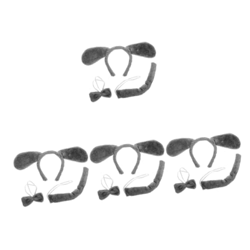 Gogogmee 4 Sets Hundestirnband Welpe Cosplay Requisiten Welpenhaarband Cosplay Welpenkostüm Tierstirnband Welpenkostüm Für Cosplay Hundekostüm Cosplay Kostüm Party Stirnband Grauer von Gogogmee