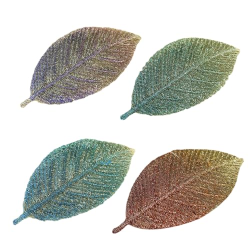 Gogogmee 4 Stück Blattförmige Haarclips Gracile Spangen für Damen Komfortabel Strapazierfähig Vielseitig für Hochzeit Party und Alltag Stilvoller Haarschmuck Zufällige Zufällige Farbe von Gogogmee