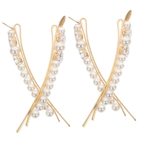 Gogogmee 4 Stück Elegante Pearl Haarspangen mit Funkelnden Strasssteinen Stabile Metall Haarklammern für Damen Rutschfeste Frisurenfixierung zum Fixieren von Dünnem Haar und Fransen Gogogmee 4 Stück Elegante Pearl Haarspangen mit Funkelnden Strasssteinen Stabile Metall Haarklammern für Damen Rutschfeste Frisurenfixierung zum Fixieren von Dünnem Haar und Fransen von Gogogmee