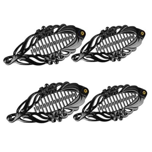 Gogogmee 4 Stück Fischförmige Haarclips für Mädchen Blumen Design Haarschmuck Farbenfroh für Verschiedene Anlässe von Gogogmee