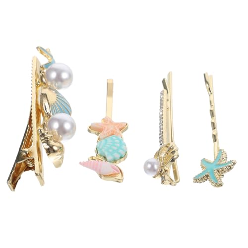 Gogogmee Haarschmuck Für Mädchen 4 Stück Muschel-haarnadeln Haarnadel Für Frauen Haarspange von Gogogmee