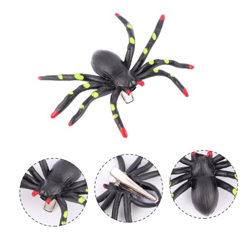 Gogogmee 4 Stück Halloween Haarspangen Spinnenform Realistisch Kunststoff Wiederverwendbar Leicht für Party Cosplay Kostüm Halloween Deko Accessoires Frauen Mädchen von Gogogmee