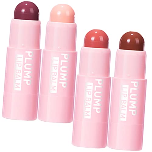 Gogogmee 4 Stück Lipgloss Matte Lippenstifte Lippenstifte Für Frauen Lippenstifte Für Dunkle Haut Matte Lippen Prallere Lippenstifte Für Schwarze Frauen Koreanischer Lippenbalsam von Gogogmee