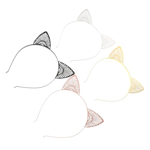 Gogogmee 4 Stück Metall Katzenohr Stirnband Für Erwachsene Halloween Pelzige Ohren Grau Süßes Zubehör Metall Haarband Einzigartiges Katzen Stirnband Party Aus von Gogogmee