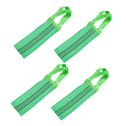 Gogogmee 4 Stück Peeling Duschhandtücher Langes Doppelseitiges Körperpeeling Tuch Sanftes Hautfreundliches Waschhandschuh zur Tiefenreinigung für Männer und Frauen von Gogogmee