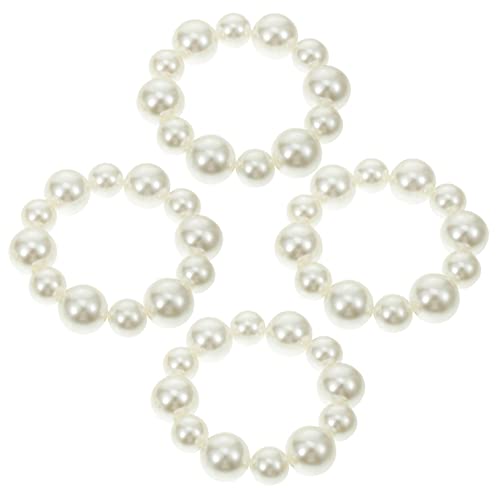 Gogogmee Elegantes Haarband – 4 Stück Pferdeschwanzhalter Für Mädchen Pferdeschwanzhalter Für Dickes Haar Haargummi-armband Sicher Und Leicht von Gogogmee