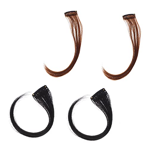 Gogogmee 4 Stücke Clip Auf Echthaar Extensions Natürliche Perücke Für Frauen Mädchen Haar Verlängerung Perücke Seite von Gogogmee