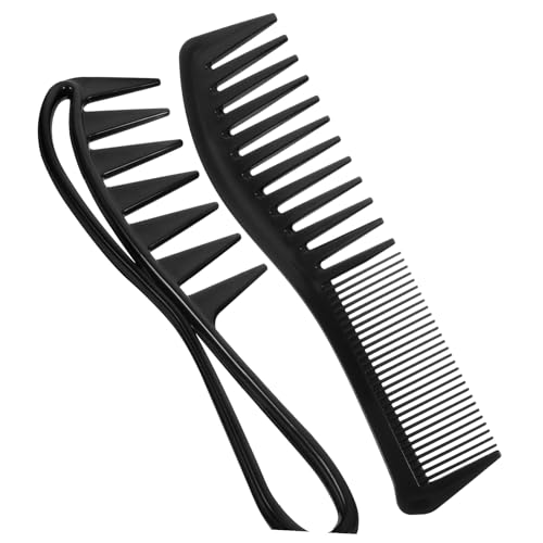 Gogogmee 4 Stück Professionelles Haarkamm set mit Breitem Zahn für Einfaches Entwirren Vielseitiges Styling Geeignet für Herren Damen und Friseursalon für Flache Haarschnitte und Tägliche von Gogogmee