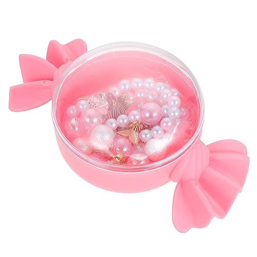 Gogogmee 4 Stück Schmuckset Meerjungfrau Perlenkette Armband Anhänger Ring Kunststoff Handgefertigt Bunte Perlen für Mädchen Geburtstage Festlichkeiten von Gogogmee