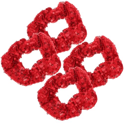Gogogmee Pailletten-scrinchies Weihnachts-haargummis 4 Stück Weihnachts-haargummi Für Frauen Und Kinder von Gogogmee