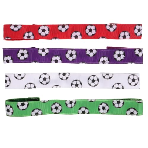 Gogogmee 4 Stück Teiliges Elastisches Sport Stirnband Atmungsaktive Leichte Yoga und Fußball Haarbänder für Frauen Rutschfest Dehnbar Geeignet für Laufen Fitness Tennis und Outdoor von Gogogmee