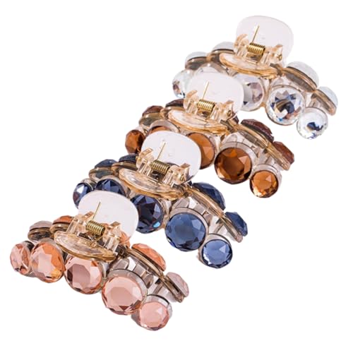 Gogogmee 4 Stück Teiliges Haarklammern Transparent Haarklammern für Pferdeschwanz Einfache Kieferclips Modische Haarspangen für Damen und Mädchen Geeignet für Alltag und Festtage von Gogogmee