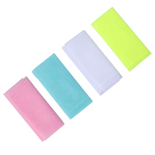Gogogmee 4 Stück Teiliges Langer Nylon Rücken peeling handtücher mit Reichhaltigem Schaum Schnell Trocknend und Hautschonend Effektiver Rückenschrubber für Dusche und Bad Fördert von Gogogmee