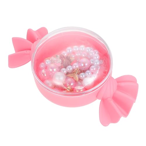 Gogogmee 4 Stück Teiliges Schmuckset Meerjungfrau Anhänger Perlen Armband Halskette Ring Bunte Perlen Handgefertigt für Mädchen Geburtstag Kostüm Alltag von Gogogmee