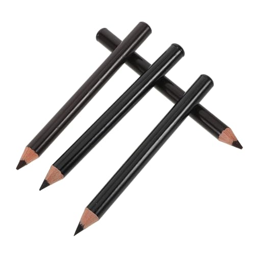 Gogogmee 4 Stück Teiliges Wasserfestes Holz Augenbrauenstift Set Smudge Resistent Natürliche Langanhaltende Farbintensität Präzise Anwendung für Frauen Braun Schwarz für Anfänger von Gogogmee