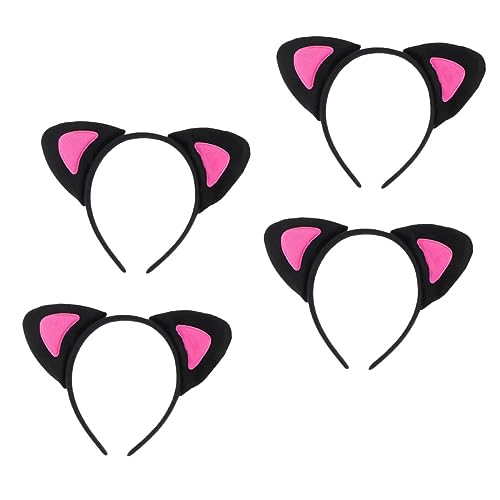 Gogogmee 4stücke Katzenohren Haarreif Für Mädchen Süße Stirnbänder Und Für Halloween Geburtstagsfeiern Und Cosplay Für Mädchen Und Damen von Gogogmee