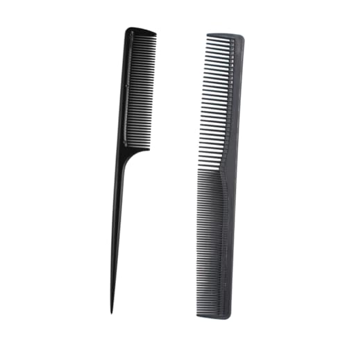 Gogogmee 40 Stück Teiliges Anti elektrostatisch Haarschneidekamm Schwarz Langlebige Friseurkämme mit Spitzem Ende und Dichtem Zahn Praktisches Haarstyling Zubehör für Männer und Frauen von Gogogmee