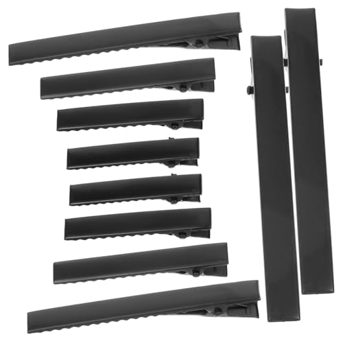 Gogogmee 40 Stück Teiliges Haarklammern Metall Alligator Clips in Mattem Schwarz Vielseitige Glatte Kanten für Schonendes Styling DIY Haarschmuck Zubehör für Damen und Friseure von Gogogmee