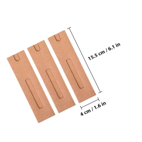 Gogogmee 40 Stück Teiliges Kraftpapier Stifthüllen Faltbare Papier Mäppchen mit Fenster Stabile Stiftaufbewahrung für Büro und Schule Praktische Stifthalter für Schüler und Büroangestellte von Gogogmee