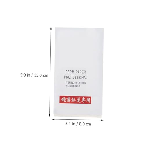 Gogogmee 400 Blatt Einweg Dauerwelle Papier für Friseure Ultradünn Atmungsaktiv Extra Lang für Haarstyling und Lockenwickler Professionell für Salon und Heimgebrauch Geeignet von Gogogmee