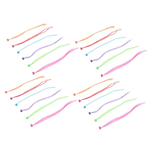 Gogogmee 48stücke Bunte Pferdeschwanzverlängerung Für Junge Mädchen Clip-haarverlängerungen Temporäre Haaraccessoires Zum Flechten Dekorative Haarspangen Für Mädchen Und von Gogogmee