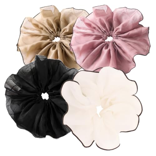 Gogogmee Elastische Haargummis Große Haargummis Pferdeschwanzhalter Große Haarbänder Für Damen Und Mädchen Für Den Täglichen Gebrauch von Gogogmee