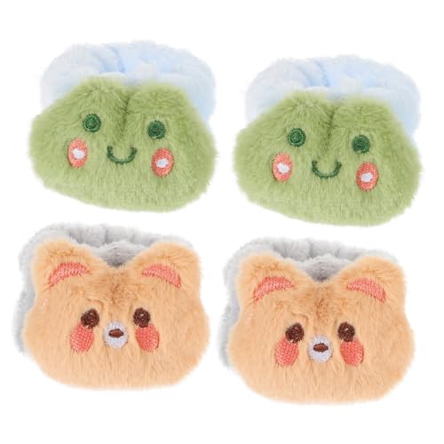 Gogogmee 4stücke Wasserdichte Handgelenkbänder Für Gesichtsreinigung Tragbare Hautpflege-armbänder Mit Wasserabsorption Zufällige Stile Für Make-up Und Spa-anwendungen von Gogogmee