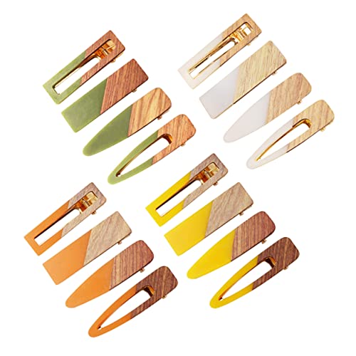 Gogogmee 4stücke Acryl Haarspange Schlichte Haarnadeln Aus Holz Retro Bobby Pins Für Frauen Und Mädchen Haarspangen Mit Exquisiter Verarbeitung Orange von Gogogmee