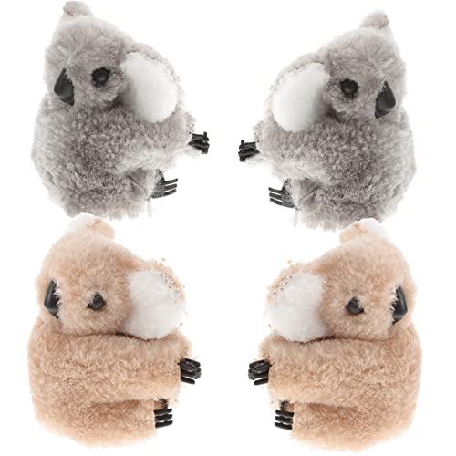 Gogogmee 4stücke Koala-haarspangen Haarschmuck Kleine Haarspangen Flauschige Koala-haarnadel Zarte Haarspange Haar-accessoires Für Mädchen Mit Schöner Haarnadel von Gogogmee