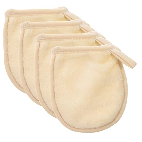 Gogogmee 4stücke Reinigungshandschuhe Für Gesichtsreinigung Make-up-entferner-schwamm Puder-entfernung Waschbar Und Wiederverwendbar Weiß von Gogogmee