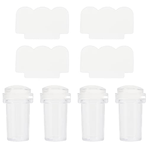 Gogogmee 4stücke Teiliges Transparentes Silikon-maniküre-kunst-stempel-werkzeug Teiligen Schabern Für Diy-nagelstempel Und Salon-nagelstempel von Gogogmee