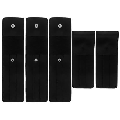 Gogogmee 5 Stück Teiliges Pu-etui für Wimpernpinzette Eleganter Organizer für Wimpernverlängerung Leichtes Aufbewahrungsset Reisetauglich Professionell Schwarz von Gogogmee