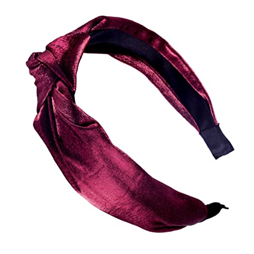 Gogogmee 5 Stück Teiliges Satin Stirnband mit Breiter Knotendesign Rutschfeste Haarschleife für Frauen Vielseitiges Haaraccessoire zum Waschen und Styling Modisch und Zufällige Farbe von Gogogmee