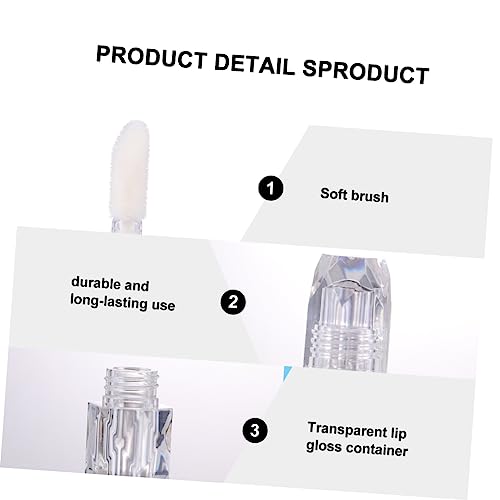 Gogogmee 5 Stück Teiliges Transparentes Lippenpflegestift Nachfüllset mit Korkverschluss Auslaufsichere Kompakte DIY Lip Gloss Refill Tubes für Tägliche Anwendung und Reise Leicht zu von Gogogmee