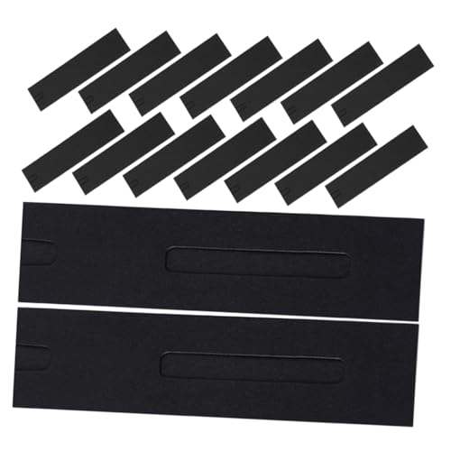 Gogogmee 50 Stück Federmäppchen Mit Fenster Kleine Bleistifttasche Brunnenstiftbeutel Füllfederhalteretui Aus Papier Hülle Für Stiftbeutel Stift-Display-hülle Stifthalter Schwarzer Karton von Gogogmee